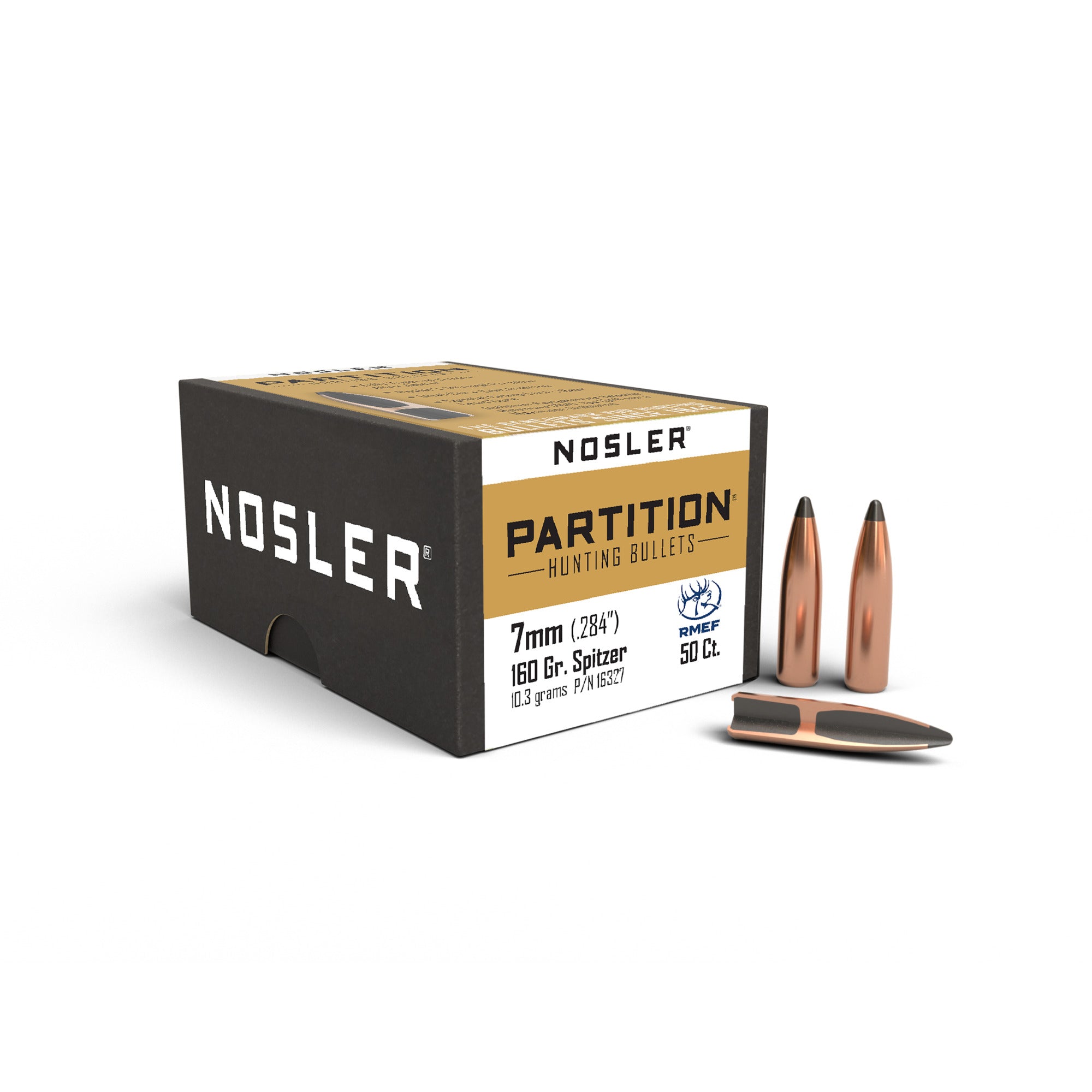 Nosler Partition Rifle Bullet 7mm 160gr 50ct 16327