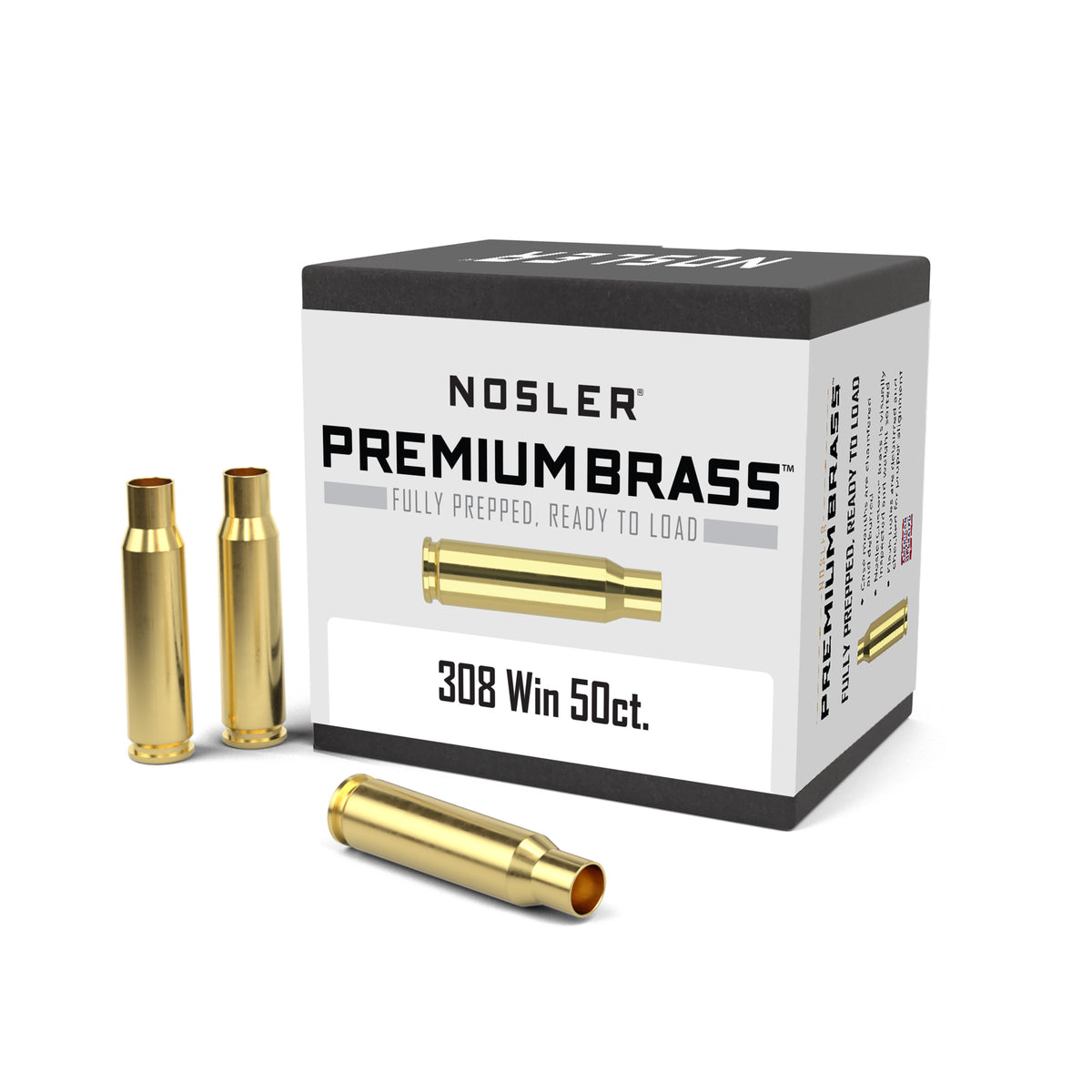 Nosler 10225 Custom Rifle Brass .308 Winchester 50ct