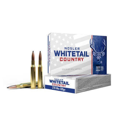 Nosler 40110 WCA Whitetail Country 270 Win, 130g SB SP, 20 Rnd
