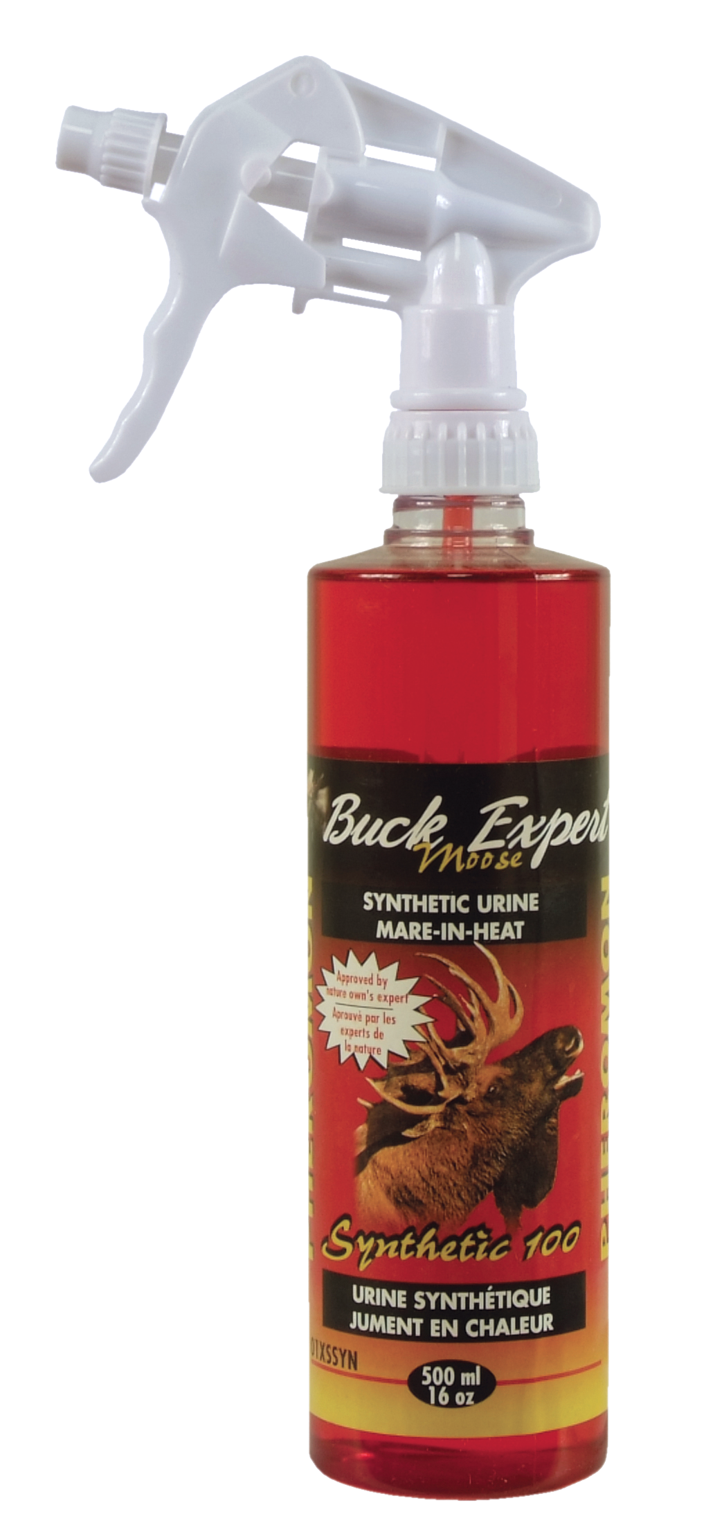 Buck Expert Synthetic Moose Urine, Mare-In-Heat, 500 Ml / 16 Oz