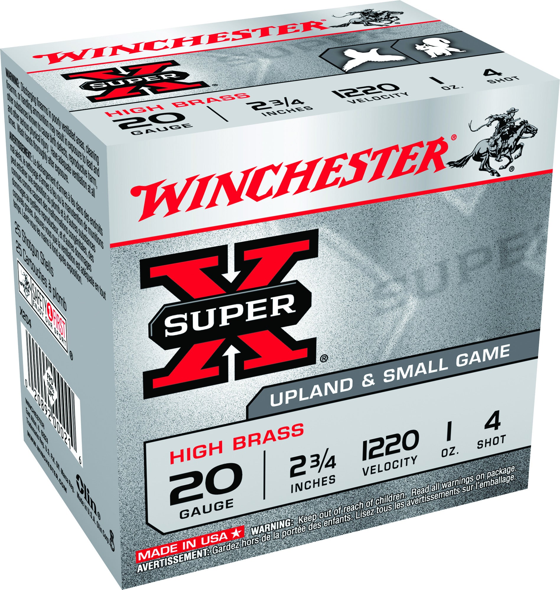 Winchester X204 Super-X Shotshell 20 GA- 2-3/4