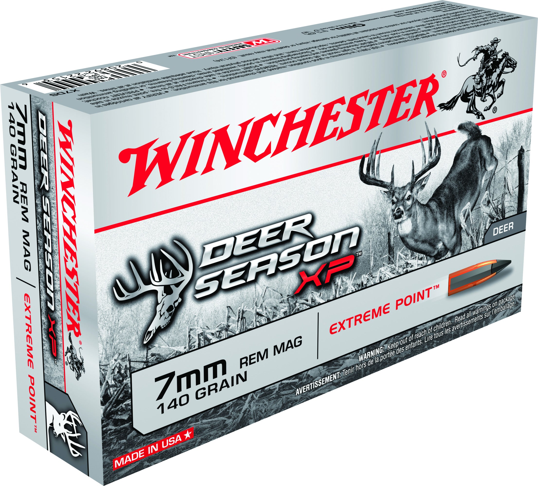 Winchester Ammunition Deer Season XP 7mm Rem Mag 140 Grain 20-Rounds EPPT