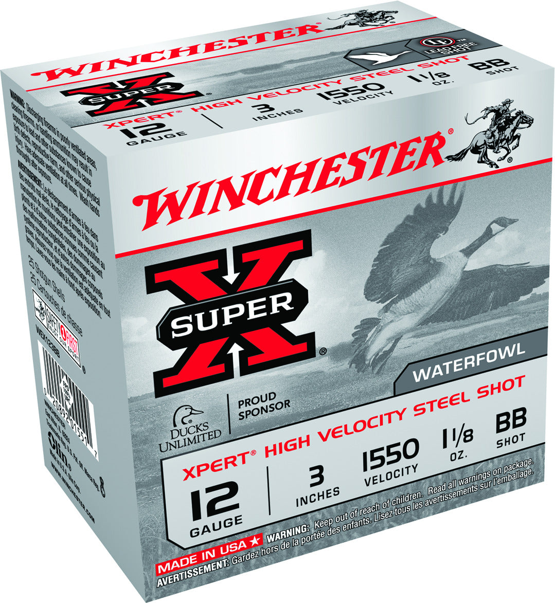 WINCHESTER-12GA SUPER X EXPERT , 3 1550, 1 1/8OZ BB