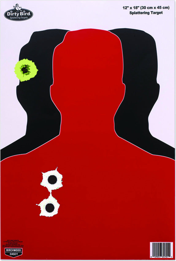 Birchwood Casey Dirty Bird Hostage 12"x18" Target 8/Pk