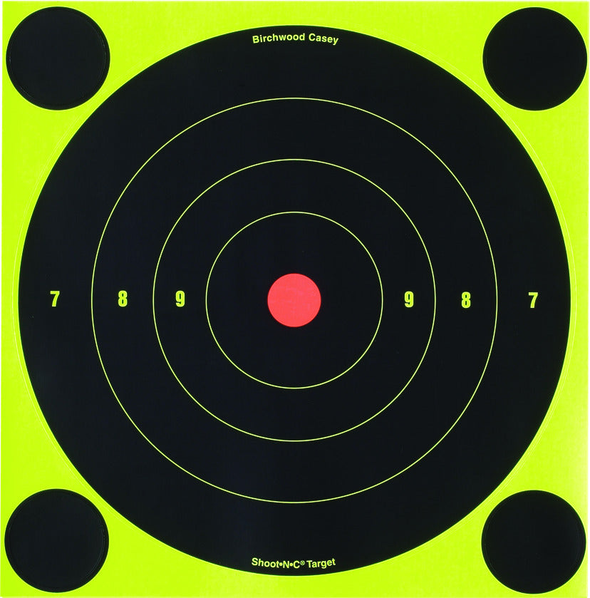 BIRCHWOOD CASEY SHOOT-N-C 8” ROUND TARGETS - 6 PACK