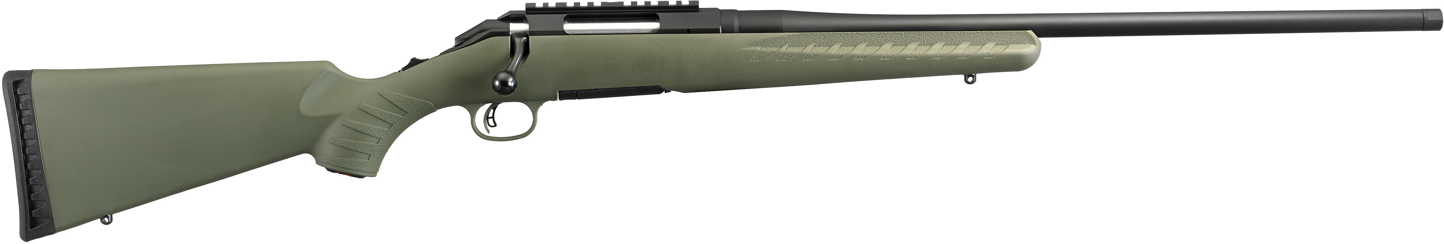 Ruger American Predator Bolt Action Rifle 6.5 Creedmor 22 Moss Green Barrel Black