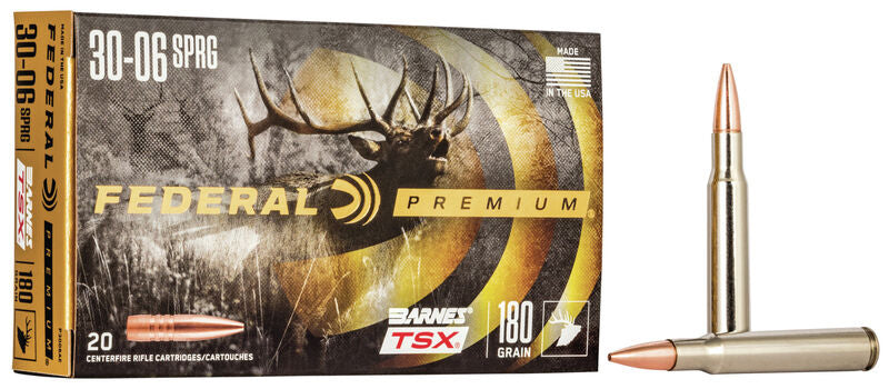 Federal Premium .30-06 Springfield Barnes TSX, 180gr, 20ct