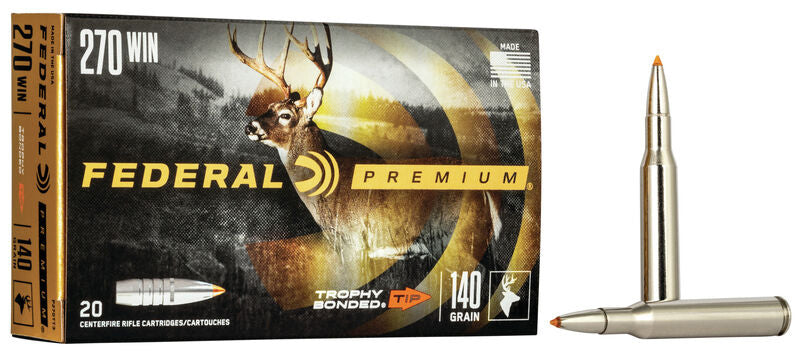 Federal - 270 Win - 140 Gr - Premium - Trophy Bonded Tip - 20ct