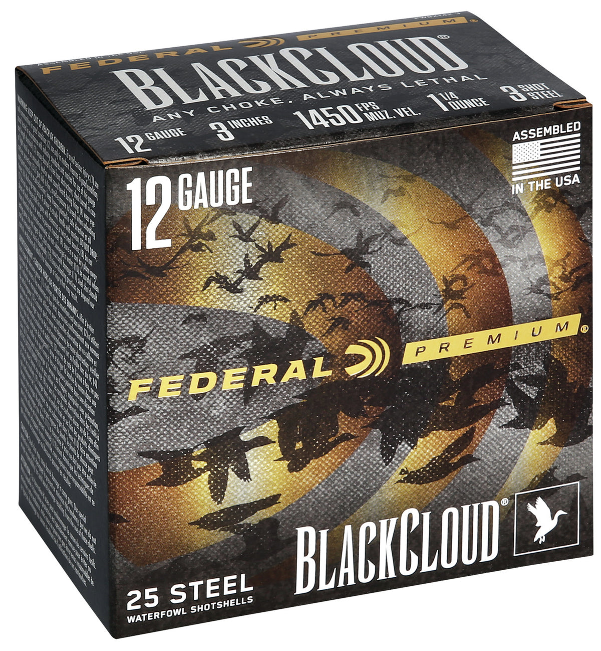 Federal PWBX142 BB Black Cloud Waterfowl Shotshell 12 GA, 3", 1-1/4oz, BB, 25 Rnd per Box