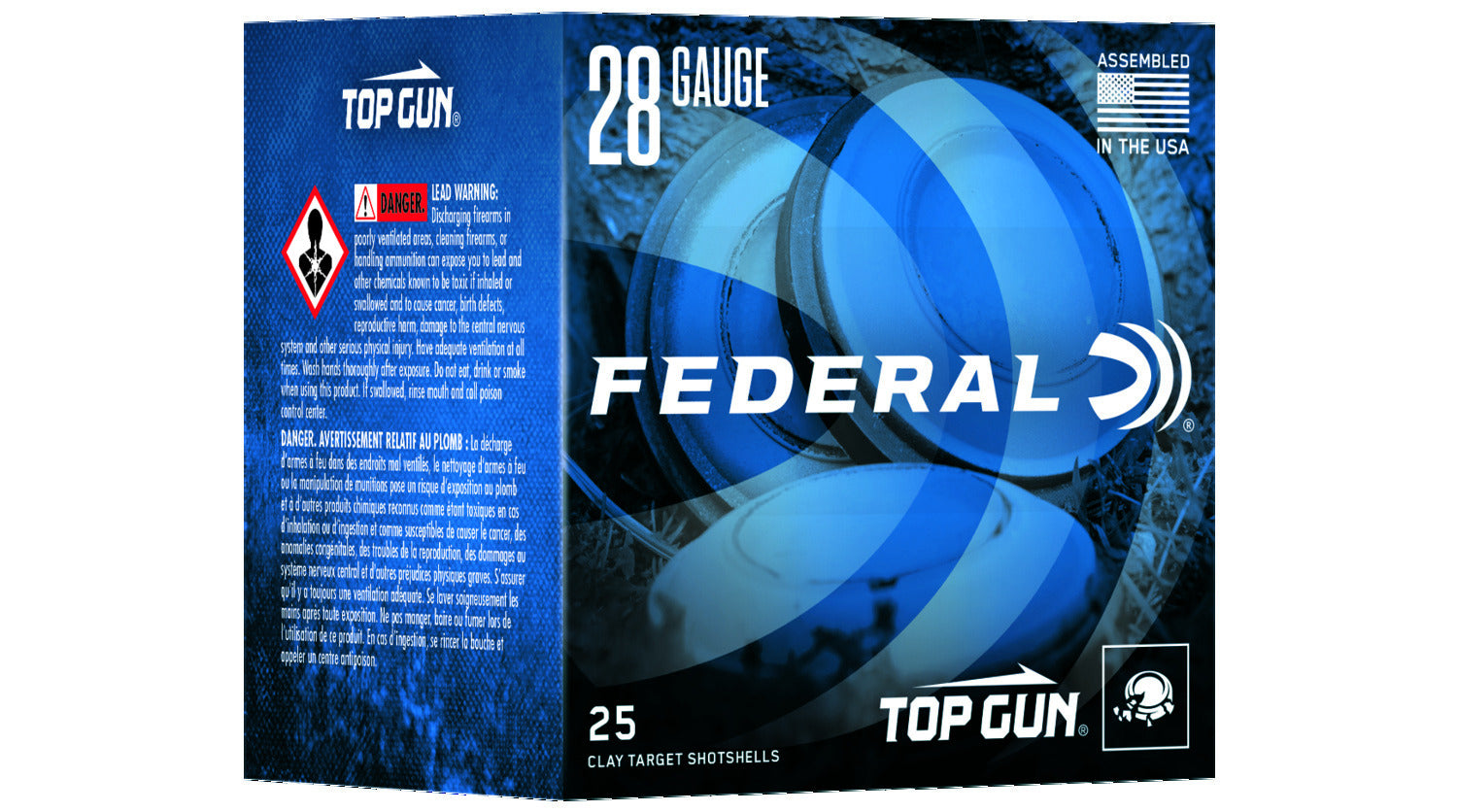 Federal Top Gun Sporting 28 GA #8 25-Rounds 2.75", 25 Rounds