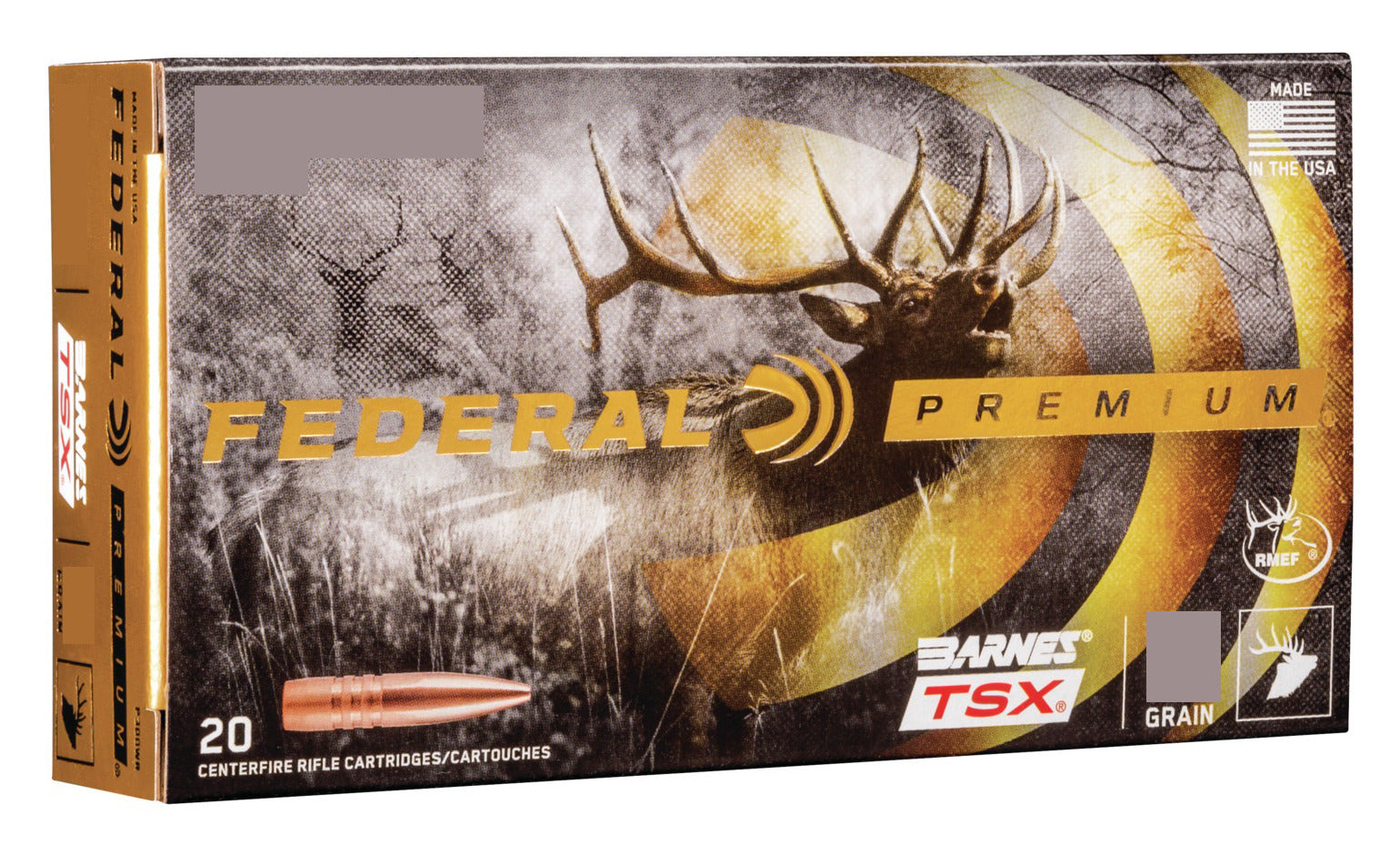 Federal Premium BARNES TSX .270 Winchester 130 Grain Barnes Triple-Shock X Centerfire Rifle Ammo 20 Rounds P270L