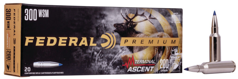 Federal P300WSMTA1 Terminal Ascent 300 WSM, 200 Grain, 20 Round Bo