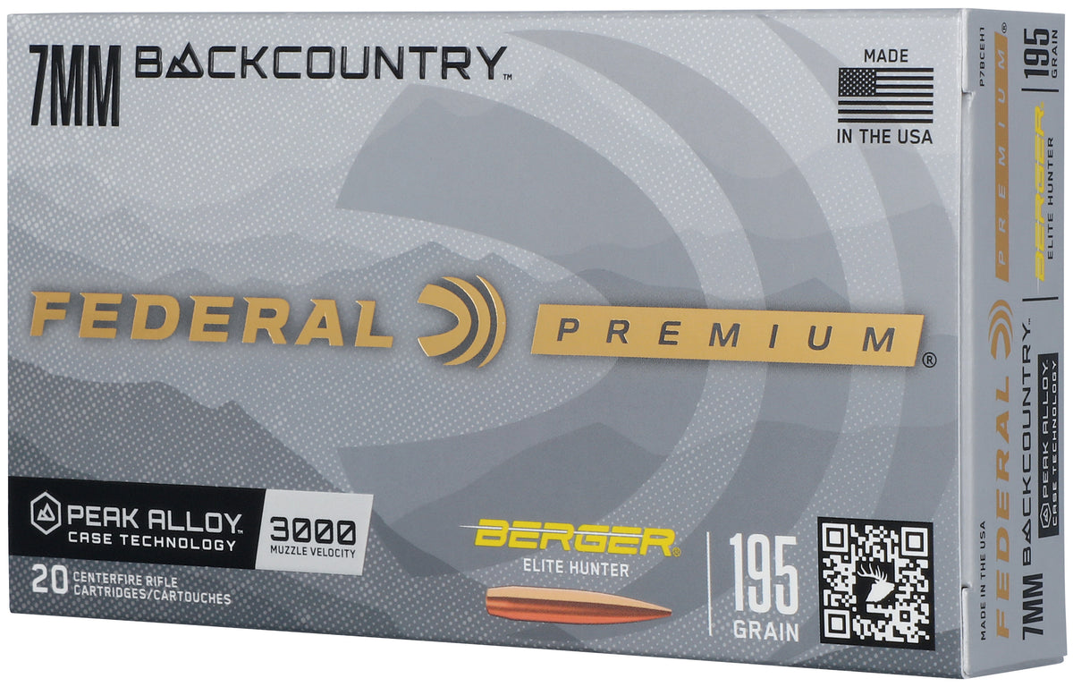 Federal Premium 7MM Backcountry 195Gr Berger Elite