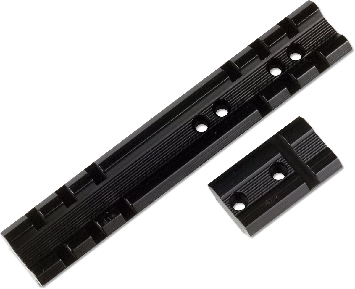 Weaver No. 418M Base CVA Traditions & Winchester Muzzleloader Standard 2-Piece Detachable Top-Mount Base Front & Rear Black Matte