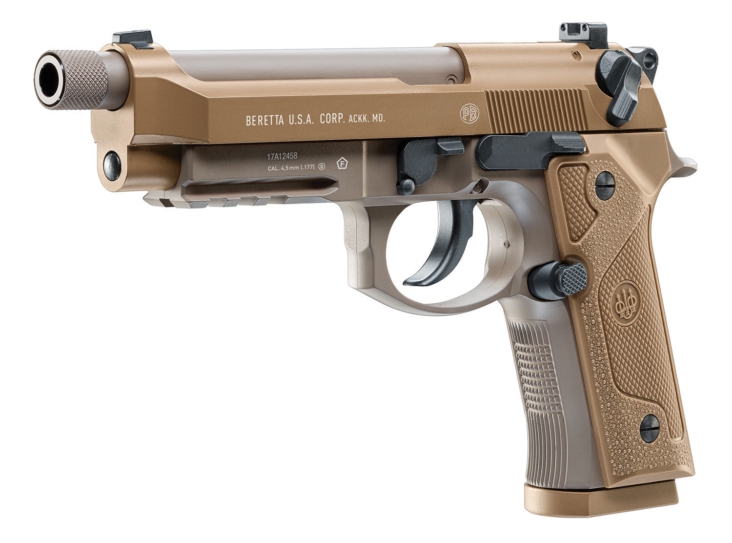 Beretta M9A3 Air Pistol, Full Auto Switch, Exact Replica, 18