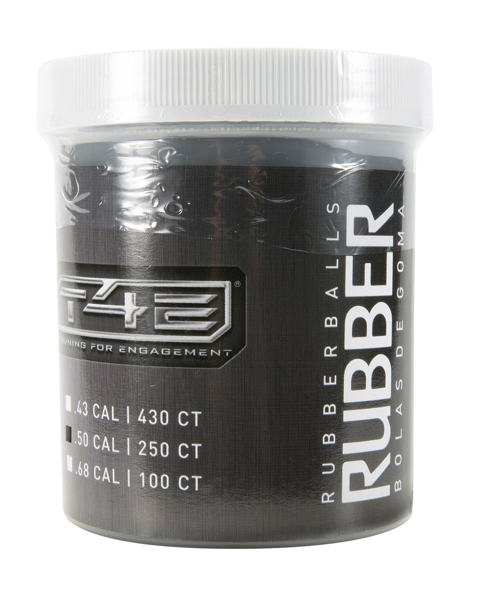 T4E 2292150 Rubber Ball, Black, 250