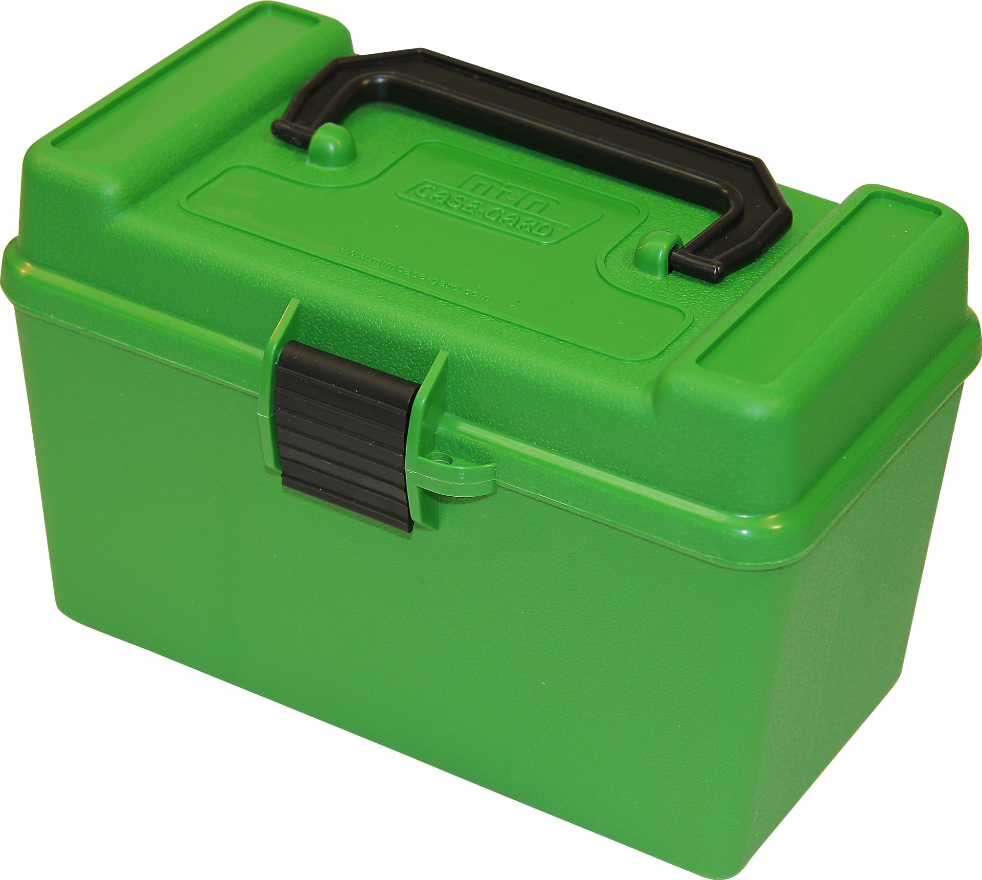 MTM H50-RL-10 Deluxe Ammo Box 50-Round, w/Handle, 25-06, 30-06, 270 - Green