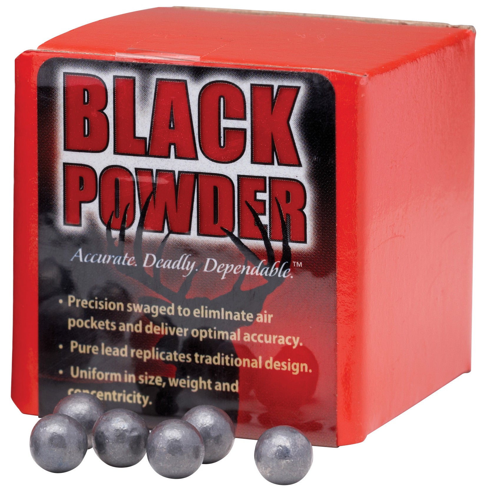 Hornady 6093 50 Cal .495 Lead Balls - 100 ct