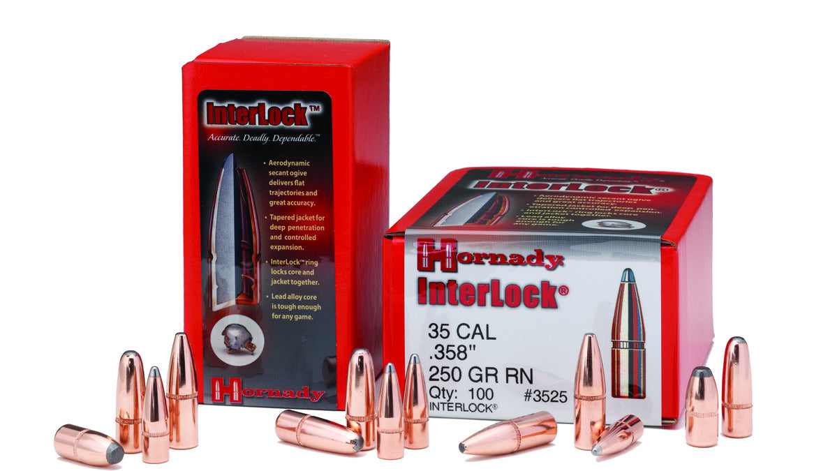 Hornady 4503 Interlock Rifle Bullets 45 .458 350Gr FP 50ct