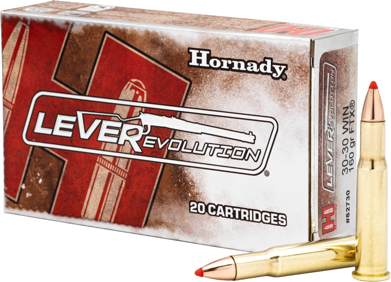 Hornady 82730 LEVERevolution Rifle Ammo 30-30 WIN, FTX, 160 Grains, 20 ct