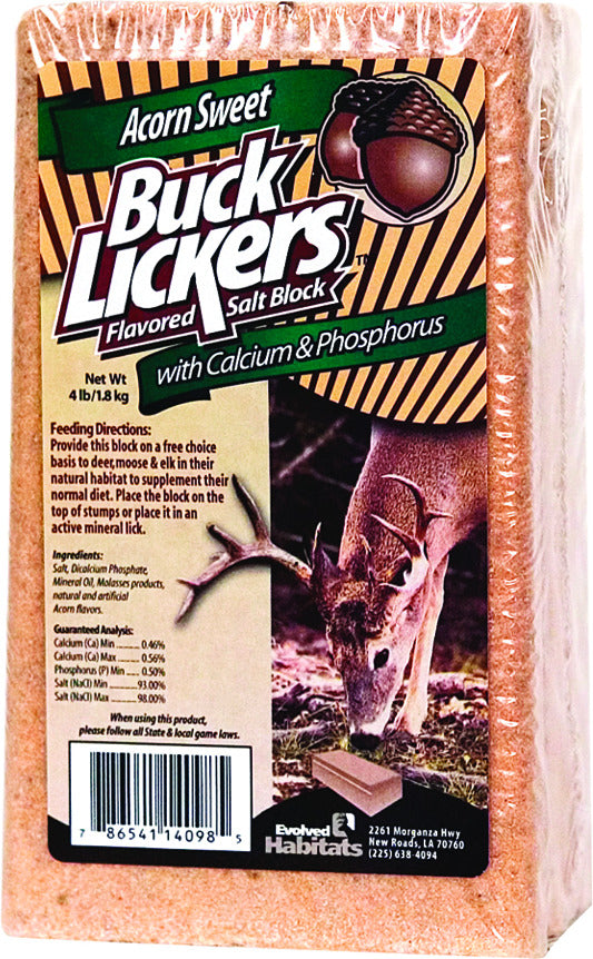 BUCK LICKER SWEET ACORN 4 LB BLOCK