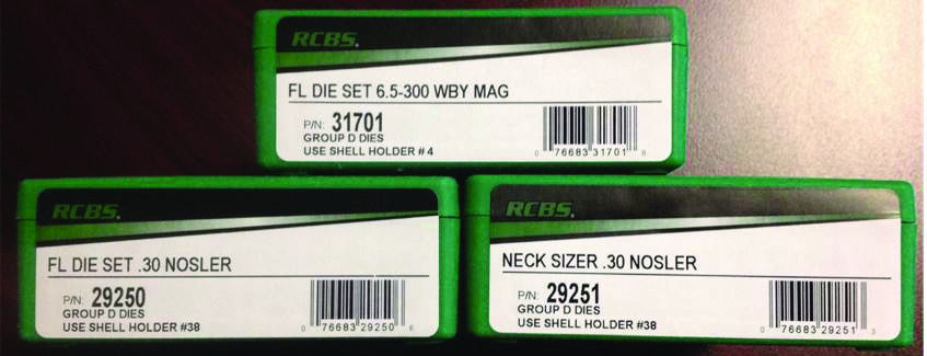 RCBS 31701 Full Length Die Set Group D 6.5-300 Wby Mag
