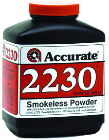 Accurate 2230 Double-Base Smokeless Rifle Reloading Powder