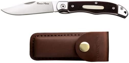 Cold Steel Ranch Hand Liner Lock Folding Knife, Faux Sawed Bone Handles