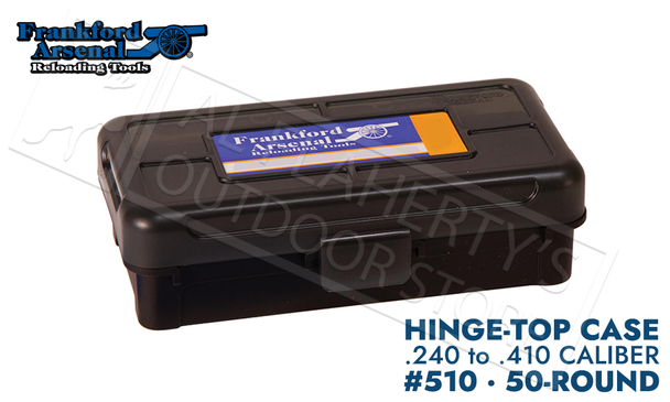Frankford Arsenal Hinge-Top Ammo Box #510 – 50 Round