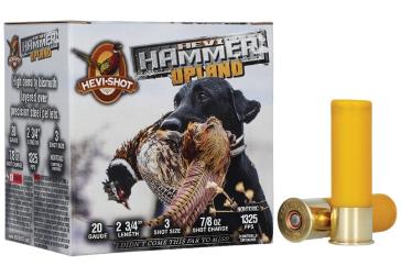 HEVI-SHOT Ammunition HAMMER UPLAND 20 Gauge 2-3/4" 7/8 OZ #3 (25)
