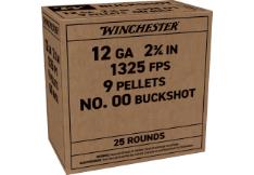 WINCHESTER Ammunition 12 Gauge 2-3/4" BUCKSHOT 00 - 25 ROUNDS