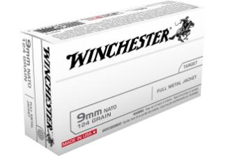 WINCHESTER AMMO USA WHITE BOX 9MM NATO 124 GR