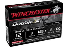 WINCHESTER Ammunition 12 Gauge 3" DOUBLE X BUCKSHOT 00