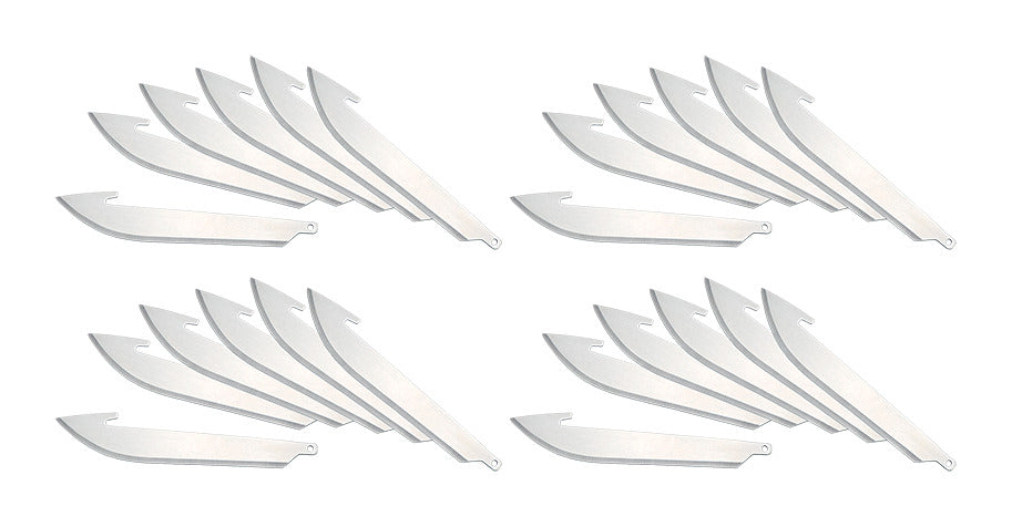 Outdoor Edge RR35-24 3.5 Drop Point Replacement Blade Pack - 24 pack