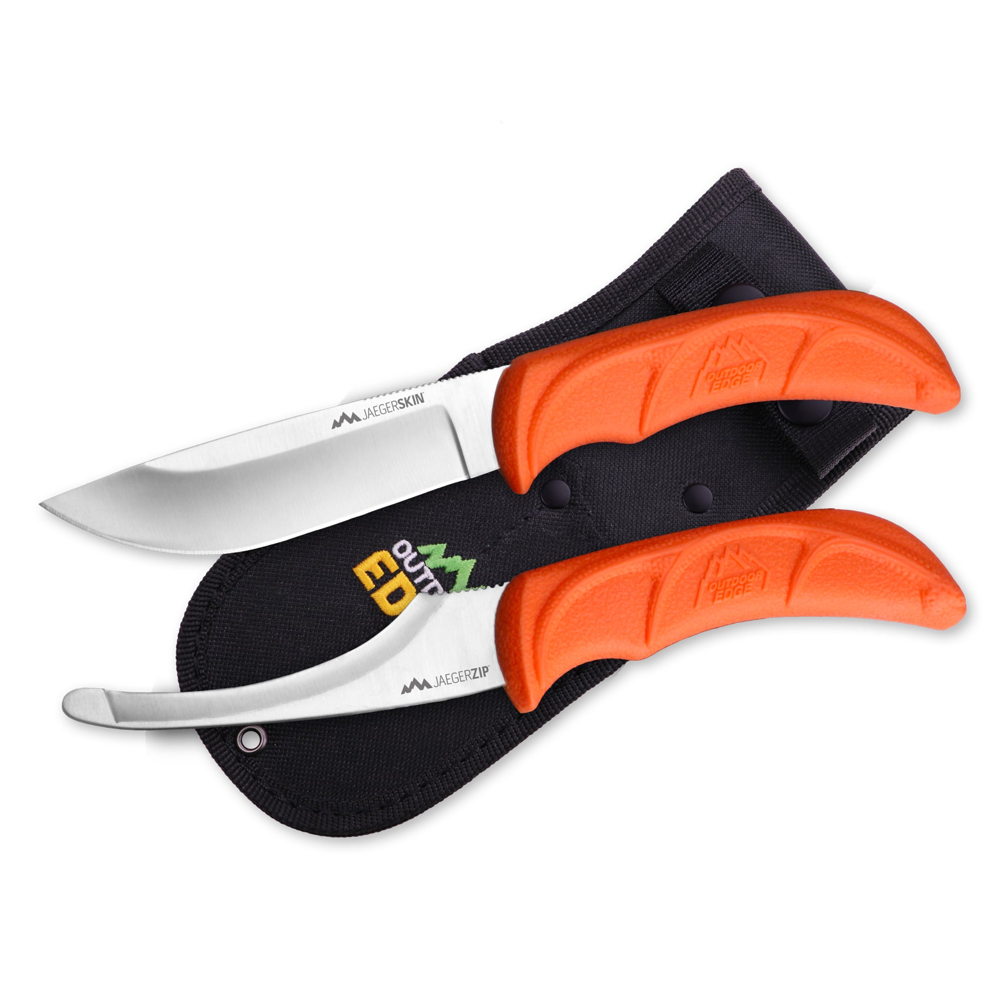 Outdoor Edge JaegerPair Hunting & Field Dressing Knife with Belt Sheath