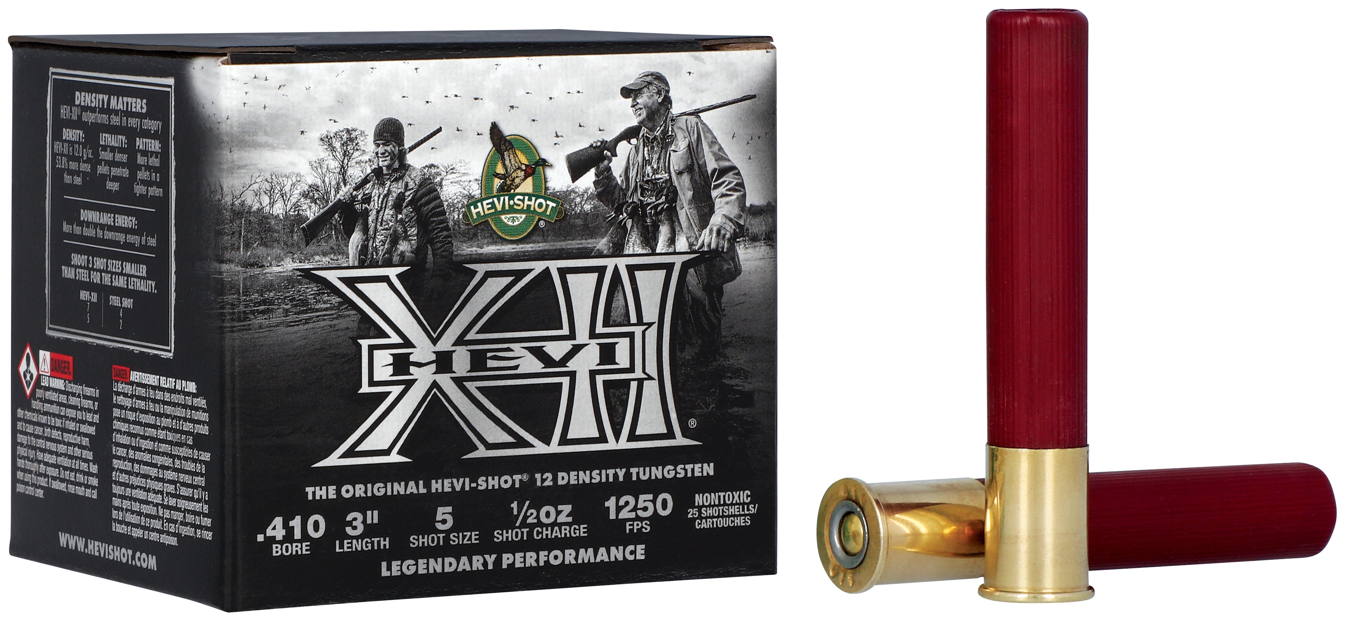 HEVI-Shot HS54105 Hevi-XII Shotshell 410 3In .5 OZ #5 Tungsten - 25Rnds
