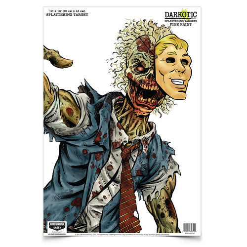 Birchwood Casey Darkotic 12" x 18" Humanoid Targets – 8 Pack – Fine Print