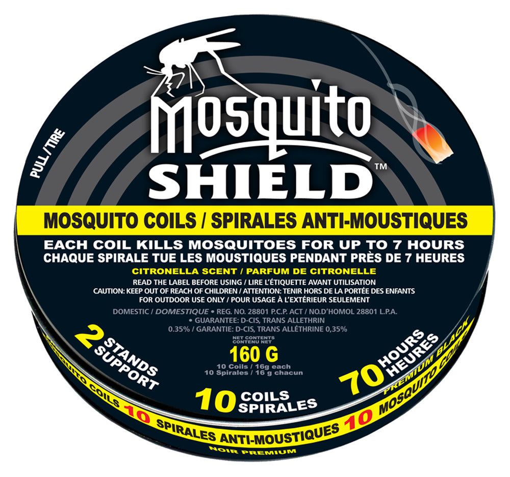 Mosquito Shield Mosquito Coil TIN 10 X 16g - 70 hrs burn time