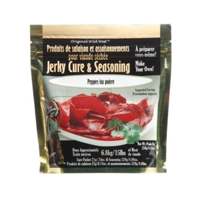 Wild West 60001 Jerky Cure Cracked Pepper & Garlic