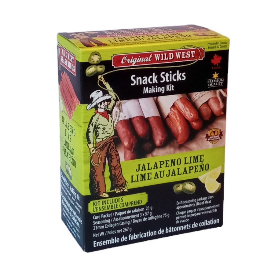 Wild West 31510 Snack Stick Kit - Jalapeno Lime, Each Kit Does 15 Lbs/6.8 Kg