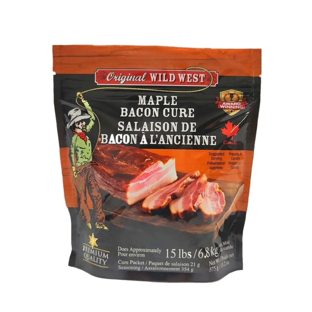 Wild West 50002 Maple Bacon Cure- Does 15 Lbs/6.8 Kg