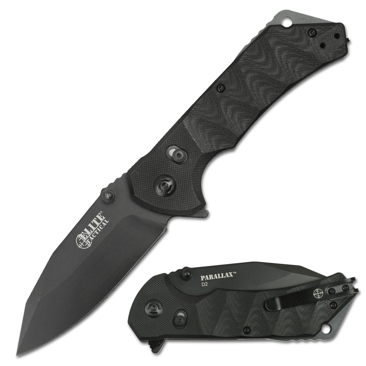 Master Cutlery Fixed Blade Knives Parallax 3.5" Fixed Blade Knife