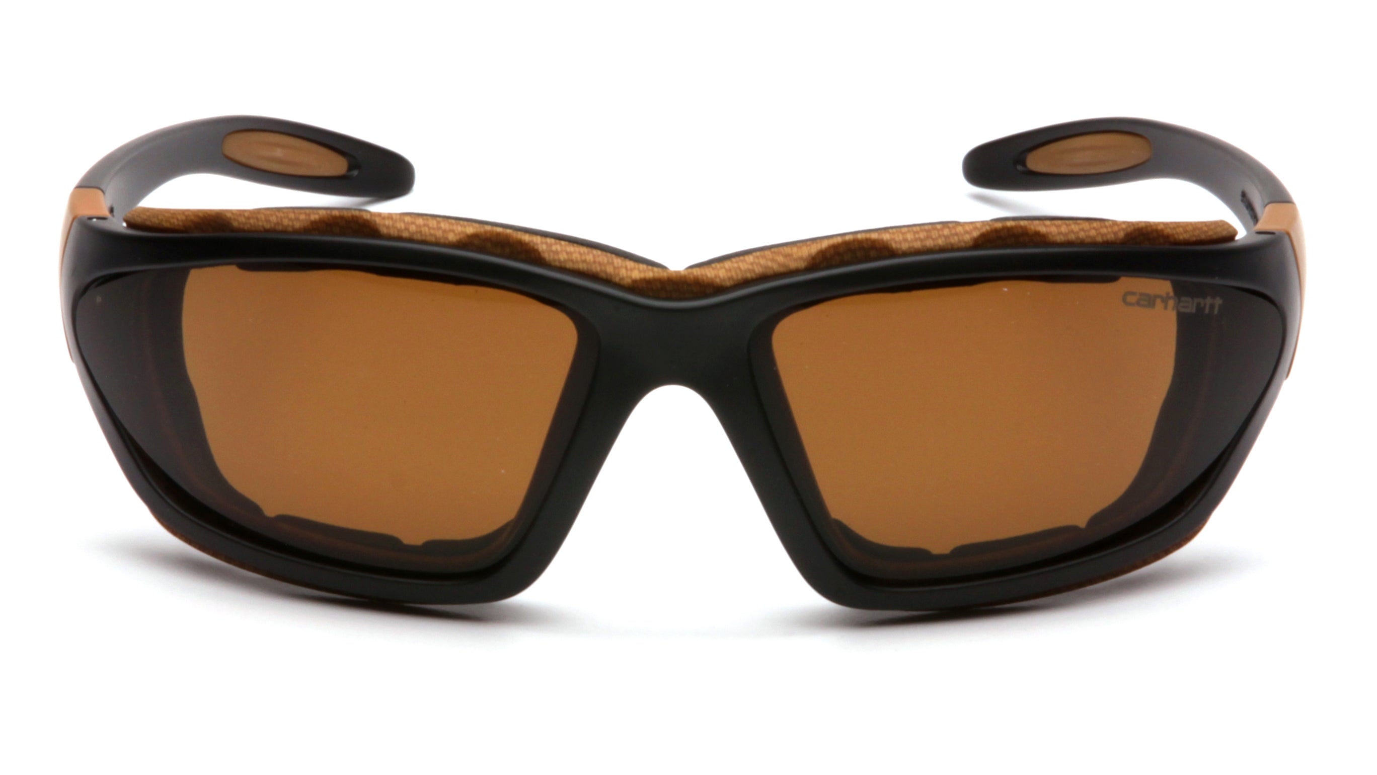 Carhartt Carthage Black-Tan Full Frame Foam Padded Safety Glasses