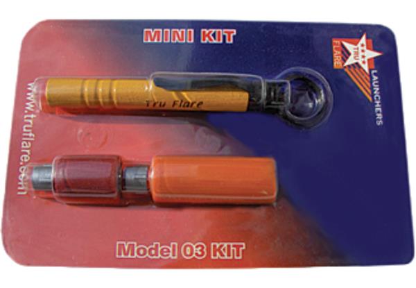 TruFlare PEN LAUNCHER MINI KIT KEYRING, 1 FLARE & 1 BANGER