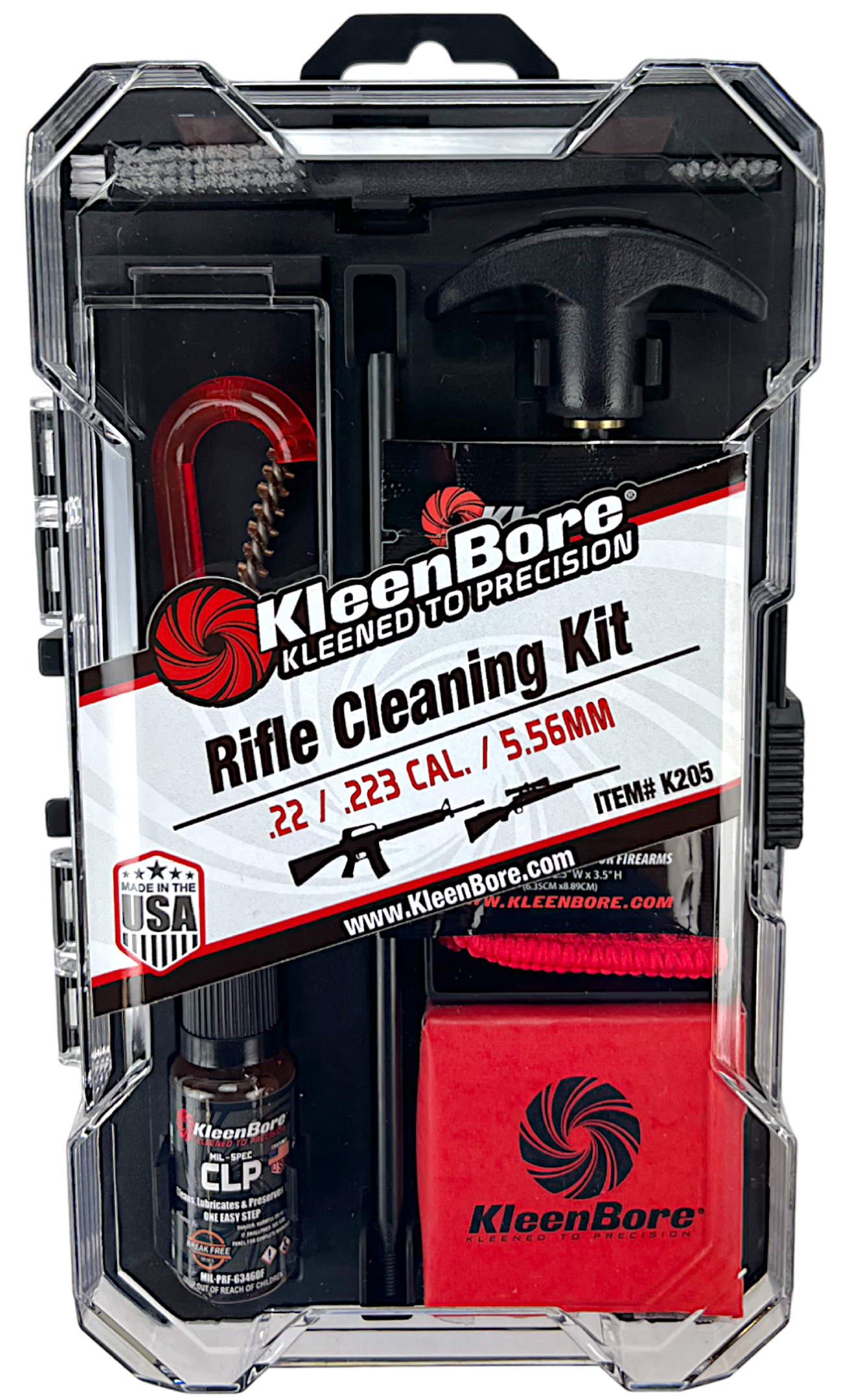 KleenBore .22/.223/5.56mm Classic Rifle Cleaning Kit