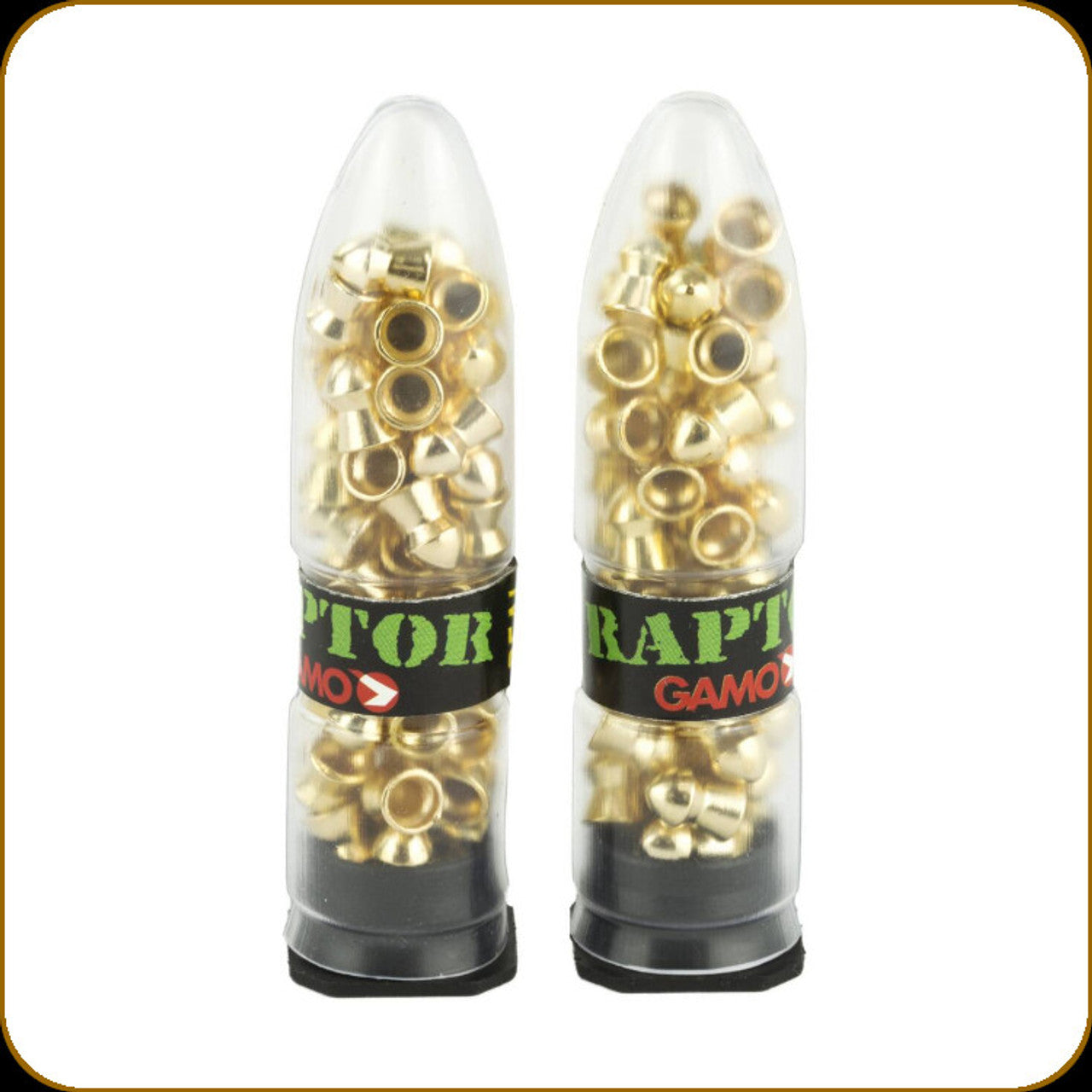 Gamo Raptor PBA Supersonic Airgun Pellets 177 Cal 51 gr Gold Plated Round Nose Lead Free