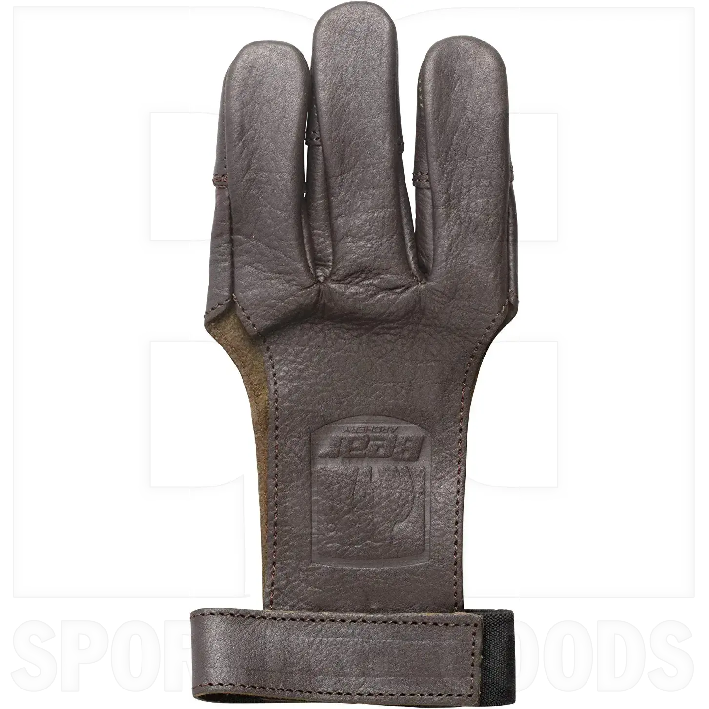 Bear Archery Leather 3 Finger Shooting Glove, Large