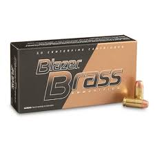 CCI Blazer Brass .40 S&W Ammunition 50 Rounds FMJ 180 Grain - 50 Round Box