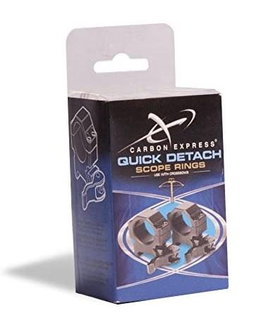 CARBON EXPRESS QUICK DETACH CROSSBOW SCOPE RINGS 1"