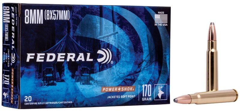 Federal Power-Shok 8MM Mauser 170GR SP